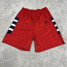 Adidas Shorts Mens Large Shiny Dazzle Basketball Red White Blue Vintage USA