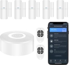 AGSHome 8 PCS WiFi Door Alarm System Wireless DIY Smart Home Security System APP