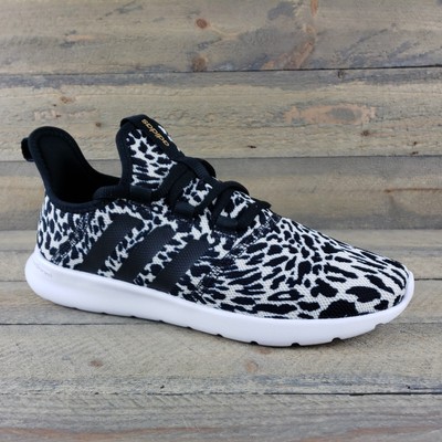 Size 7 - adidas Cloudfoam Pure 2.0 Black White Leopard W for sale  