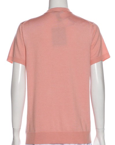 Louis Vuitton Damen Kurzarm Oberteil Pullover Shirt Rosa Pailletten LV Gr. Small - Bild 2 von 8