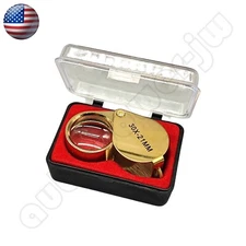 30X Jewelers Loupe Magnifier Jewelry Coin Loop Magnifying Glass Eye Pocket