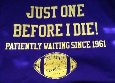 T-shirt Minnesota Vikings 'Just Once Before I Die' - Bella Canvas - Taille M Noir