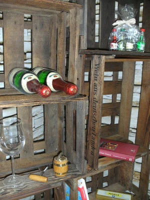 1-9 Weinkisten gebraucht Holzkisten Dekokiste Weinregal Weinsteige Flaschenkiste - Bild 1 von 4
