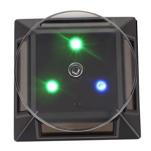 LED Light Rotating Solar Energy Jewelry Watch Phone Display Makeup Holder Rack - Afbeelding 2 van 13