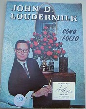 1960s JOHN D. LOUDERMILK SONG FOLIO - legendarny autor piosenek, 15 piosenek