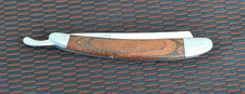 Pride Cutlery Straight Razor Smooth Rose Wood Handle German Surgical Steel