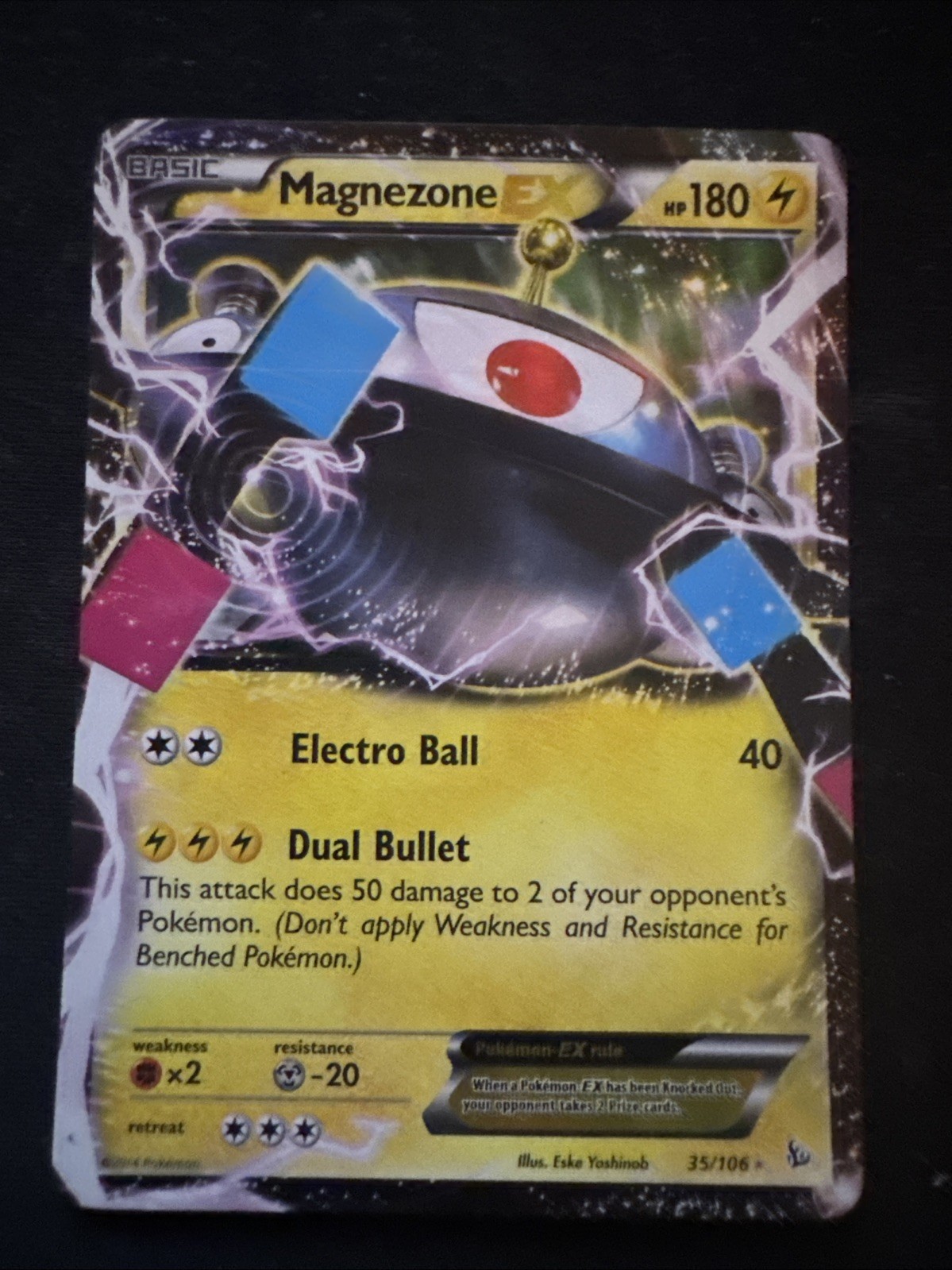 Pokémon TCG Magnezone Flashfire Holo Rare Card 35/106 EX LP-NM Condition