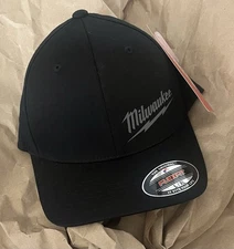 Milwaukee 504B-LXL FlexFit Lightweight Fitted Hat Black - L/XL