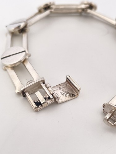 Sterling Silver Link Bracelet/ 8.5”/ 54.2g - Picture 4 of 4