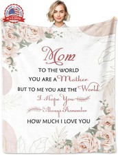 Gifts for Mom from Daughter, Mom Birthday Gifts Blanket 60"x50", Mother Gift fro