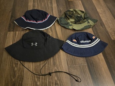 Mens Bucket Hat Lot of 4 - Under Armour, Ellesse, Fila