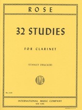 Rose: 32 Etudes Based on Felling/International Music Company/Clarinet Textbook 