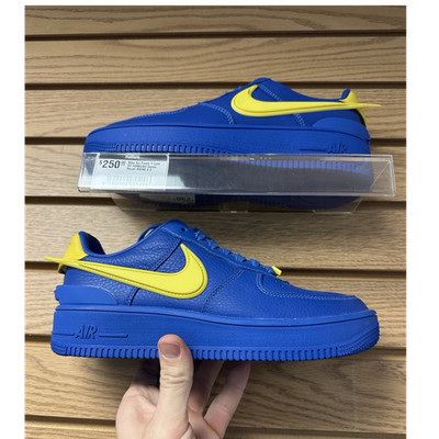 Nike Air Force 1 Low SP AMBUSH Game Royal Blue Yellow Men's Low Top Sneaker