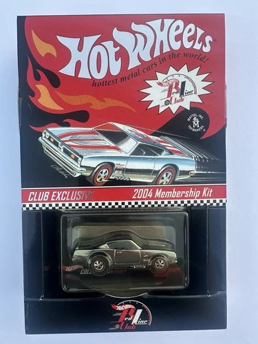HOT WHEELS PLYMOUTH BARRACUDA RED LINE CLUB EXCLUSIVE 2004 MEMBERSHIP KIT NEW