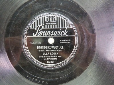 Ella Logan - BRUNSWICK 8232 - Ragtime Cowboy Joe & Come to the Fair
