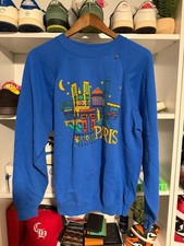 Vintage 1990s Paris Graphic Print Crewneck Sweatshirt