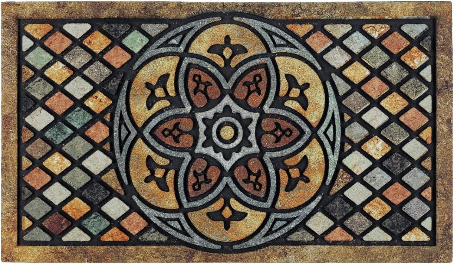 Non-Slip 24x36 Inch Welcome Doormat for Home Entrance Indoor Outdoor Use