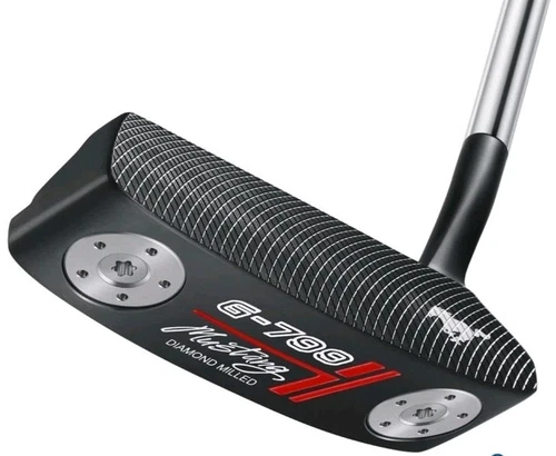 PGF G799 Mustang Blade Plumber’s Neck Putter [Black] [Right Handed] [Length:3