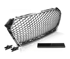 Front Grill for AUDI A4 B9 2015-2019 Saloon Avant Black Chrome RS-Style