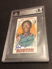 BECKETT Autographed Tom Satch Sanders 1969 Topps Rookie Signed HOF 2011 RC 984