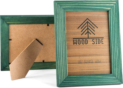 Rustic Wooden Picture Frame 4x6 Inch - Set of 2-100% Natural Eco Barn Wood with 