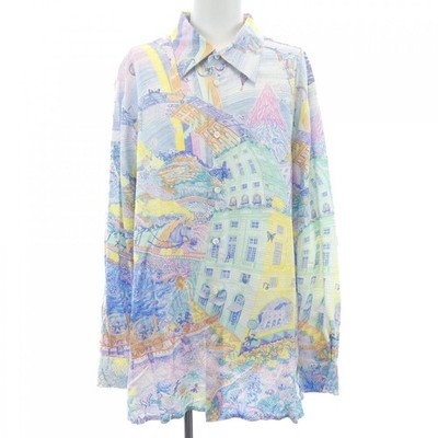 Authentic Hermès Les Folies du Faubourg shirt #241-004-006-9161