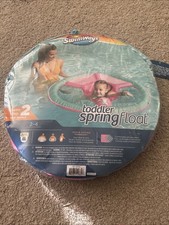 SwimWays Spring Float, Inflatable Floaty-Step 2 Toddler Ages 2-4 Years Pink