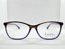 NICOLE MILLER SAINT TROPEZ C01 Tortoise Blue 58-16-140 Eyeglasses Frames Women's