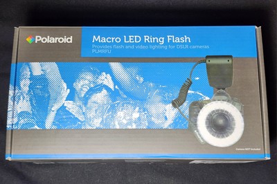 POLAROID Macro LED Ring Flash Macro LED Ring Flash PLMRFU OPEN BOX NEVER USED!