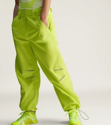 adidas Women s by Stella McCartney Woven Track Pants Sz. M NEW JG5783 GREEN