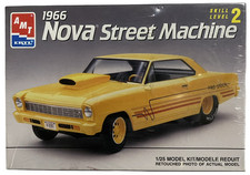 Amtertl 1966 Chevy Nova Street Machine Vintage 1991 125 Model Kit New 6769 Amtertl 1966 Chevy Nova Street Machine Vintage 1991 125 Model Kit New 6769