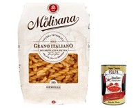 5X La Molisana Gemelli N. 80 Pasta Nudeln Bronzezeichnung 500G+Polpa 400G
