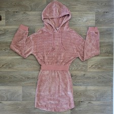 Fashion Nova Chenille Pink Sweatshirt Dress Size Small