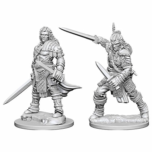 Неокрашенные миниатюры Pathfinder Deep Cuts Человек-мужчина-боец W01 1990₽