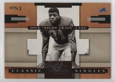 2008 Donruss Classics Classic Singles /1000 Dick Lane Night Train HOF 0g1b