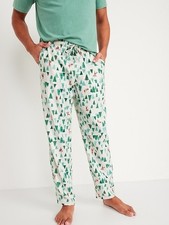 Flannel Christmas PJ Old Navy White Pants Christmas Trees FREE SHIPPING 14.95