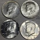 Kennedy Half Dollar 40% Silver Lot Of 4 1965,1966 1967 1968(NICE)