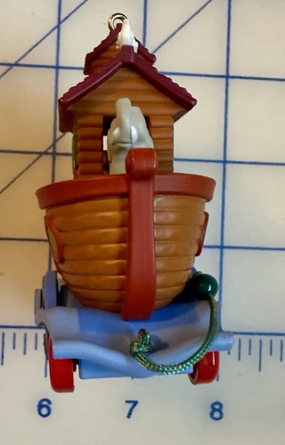 2016 Hallmark Santa Certified Hanging Christmas Ornament #4 Noah’s Ark Pull Toy - 第 3/15 張圖片