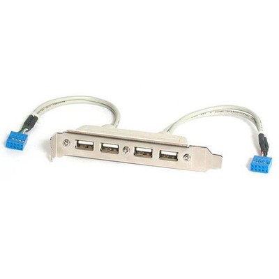 StarTech.com USBPLATE4 4 Port USB 2.0 A/Bu Slotblech Adapter