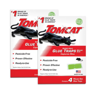 TOMCAT Super Hold Glue Traps Mouse Size 2-Pack Mouse Traps