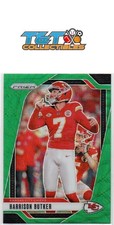 Harrison Butker 2024 Panini Prizm Green Wave #144 Kansas City Chiefs 21a