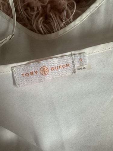 Tory Burch Cream Cami Top Straps 100% Silk Size UK 10 US 6 - Picture 5 of 6