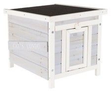 TRIXIE Outdoor Cat House, Weatherproof Cat House with Raised Floor, Hinged As...