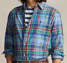 NWT POLO RALPH LAUREN Classic Fit Oxford Long Sleeve Shirt Size L MSRP, 125.00