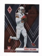 2023 PANINI PHOENIX FOOTBALL GARRETT WILLIAMS ROOKIE CARD 176. rookie card picture