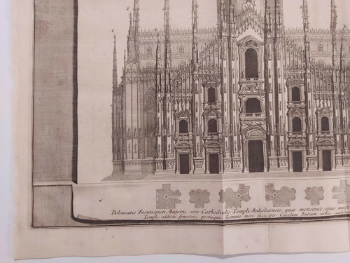 1704 Van der Aa Veduta Cattedrale Duomo Milano Cathedralis Templi Mediolanensis - Picture 6 of 7