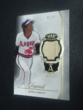 Rod Carew 2013 TOPPS TIER ONE LEGENDS GAME-USED MEM 5/99 Card #TORLRC TWINS