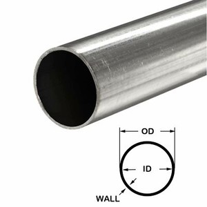 Stainless Steel 316 Seamless Round Tubing 0.049/" Wall 12/" 1//2/" OD