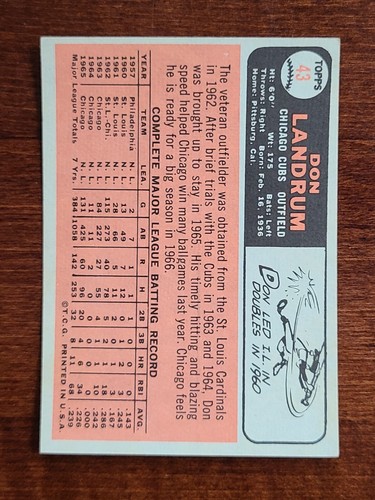 1966 Topps Baseball Cards Complete Your Set You Pick Elija cada # 1 - 150 - Imagen 73 de 229