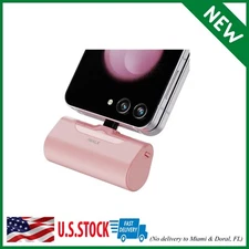 iWALK Small Portable Charger 4500mAh Ultra-Compact Power Bank Cute Pink